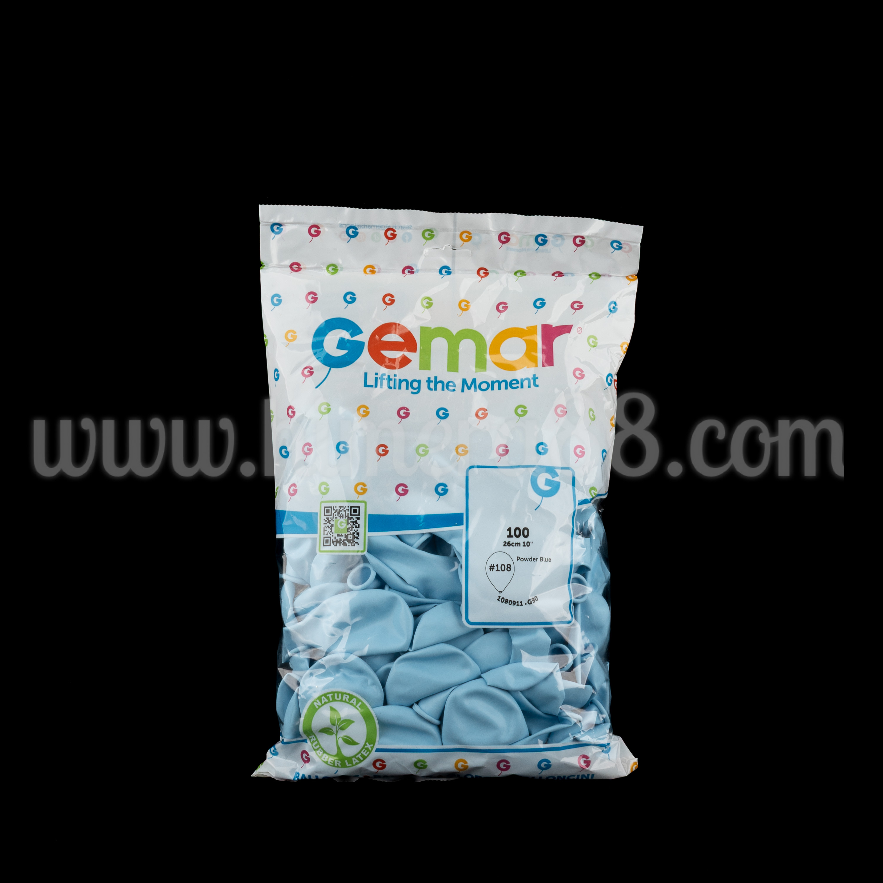 Балони GEMAR G90 100БР POWDER BLUE - изглед 1