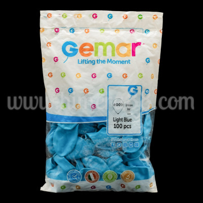 Балони GEMAR G90 100БР LIGHT BLUE 