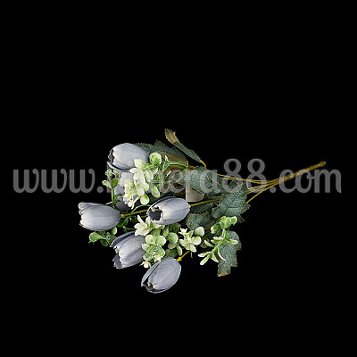 Букет лалета 7стр Dusty Blue