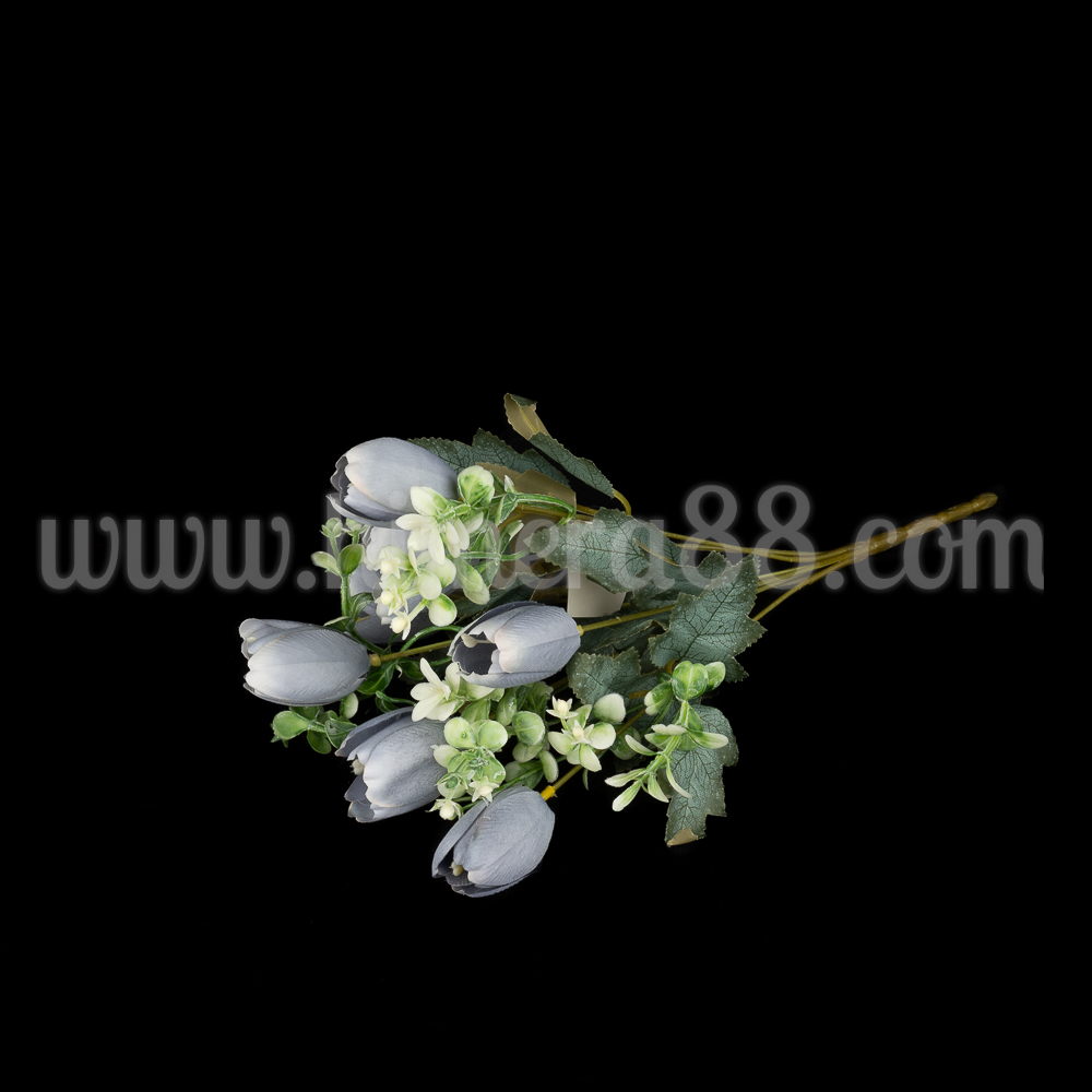 Букет лалета 7стр Dusty Blue - изглед 1