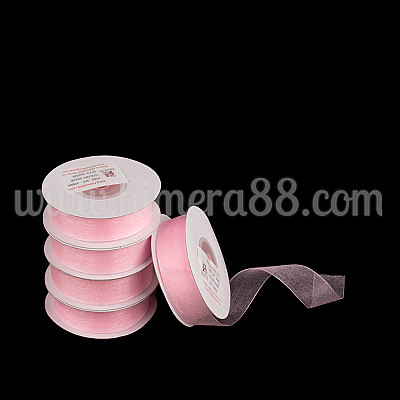 Органзена панделка Pastel 2см×25y/5бр - Baby Pink 