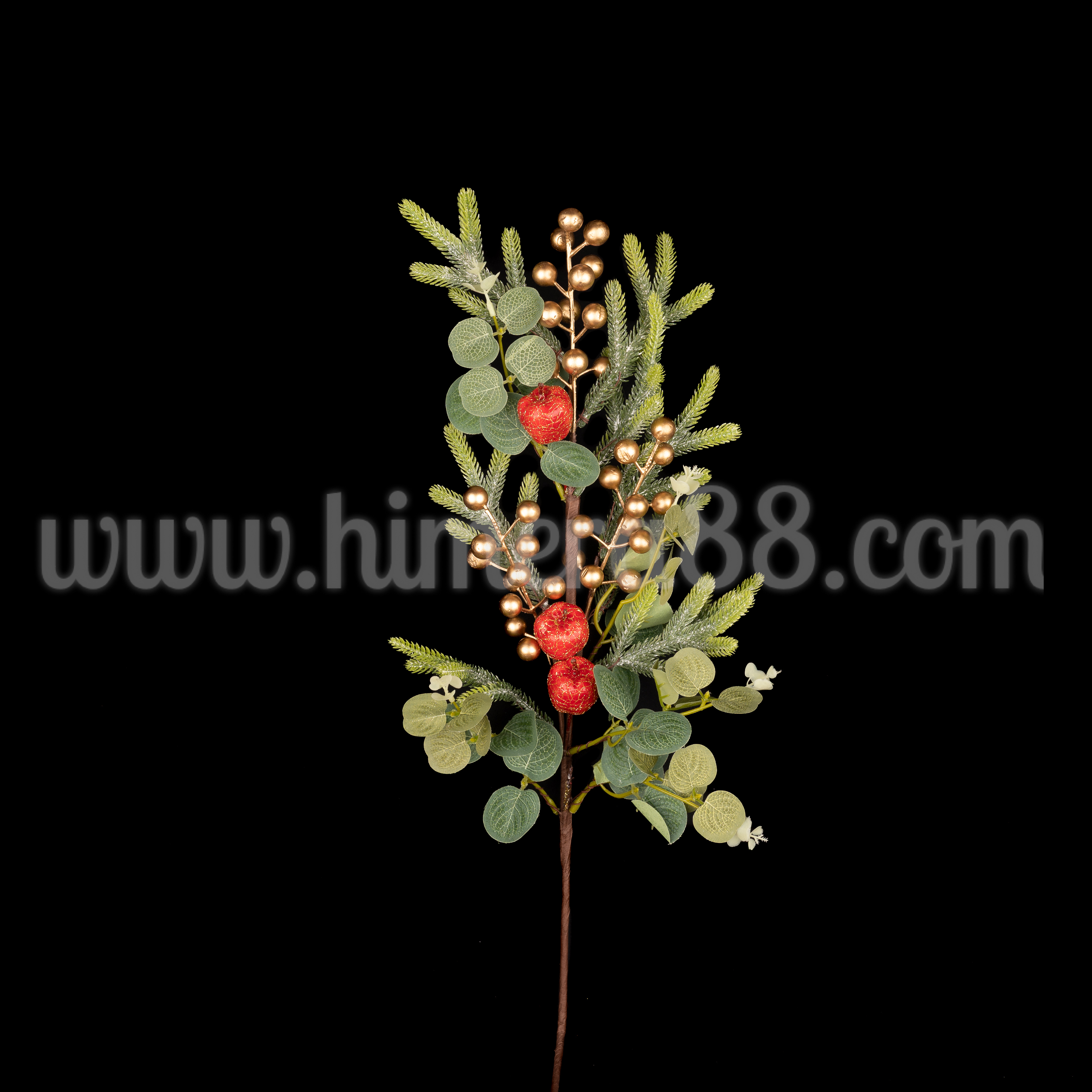 Коледен клон Gold Apple 70cm - изглед 1