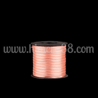 Сатен лента 0.3cm/100m Pink Peach