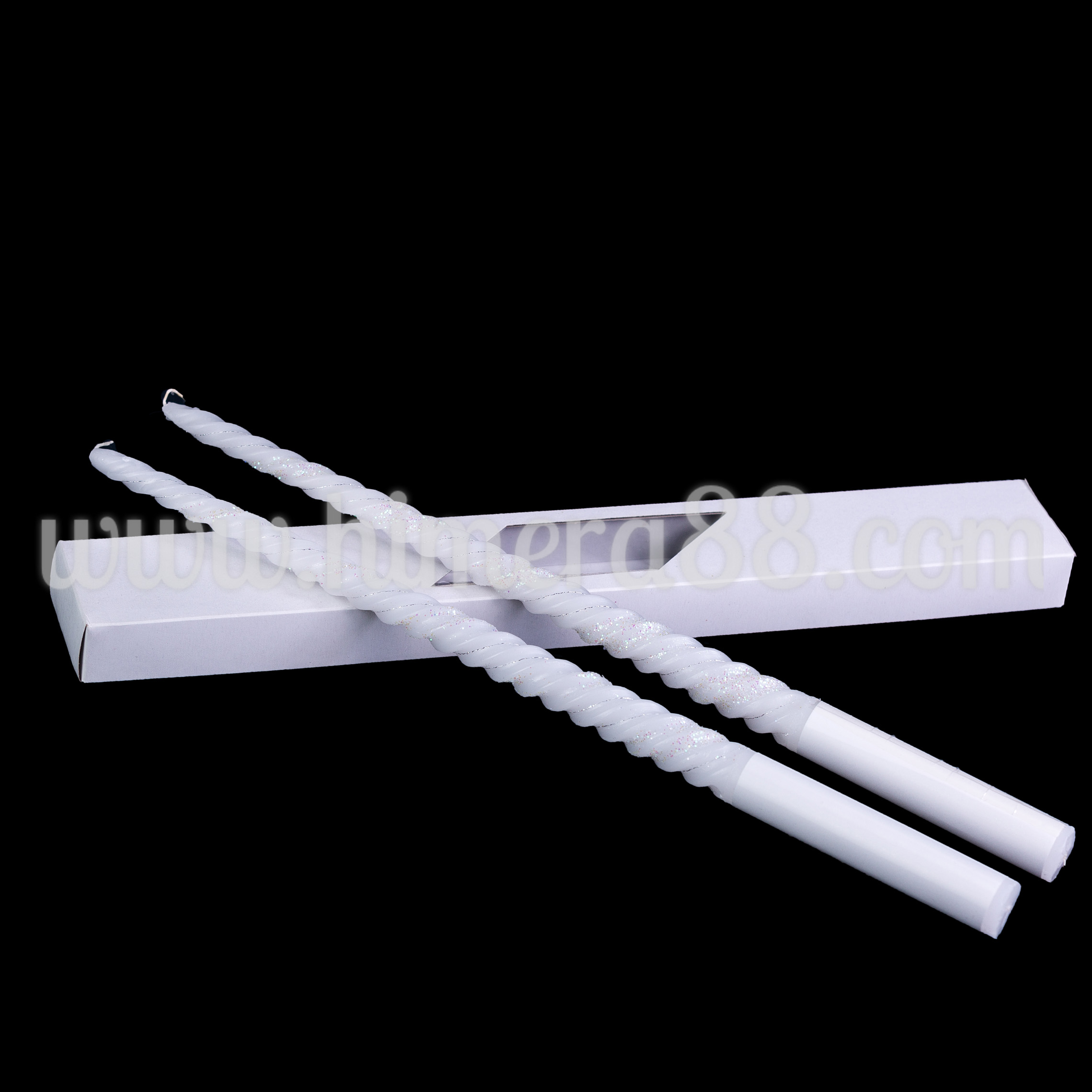 Ритуални свещи к-т 40см №2 Silver - изглед 2