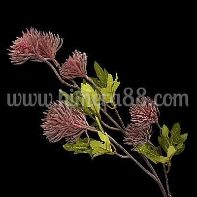 Изкуствен клон с цъфтеж Burgundy