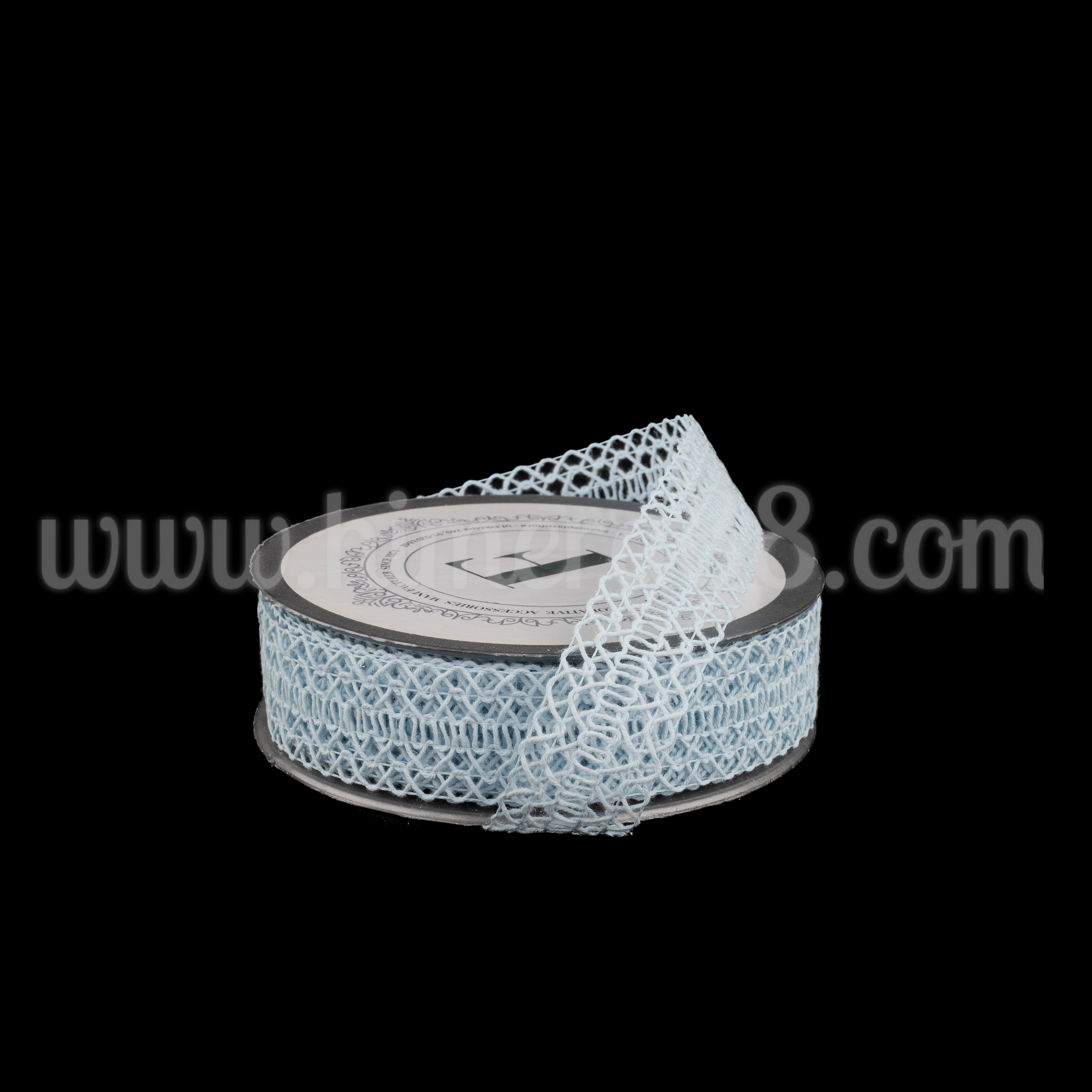 Тъкана панделка Woolly 2.5cm Baby Blue - изглед 1