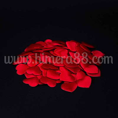 Сатинирани сърца 100БР RED