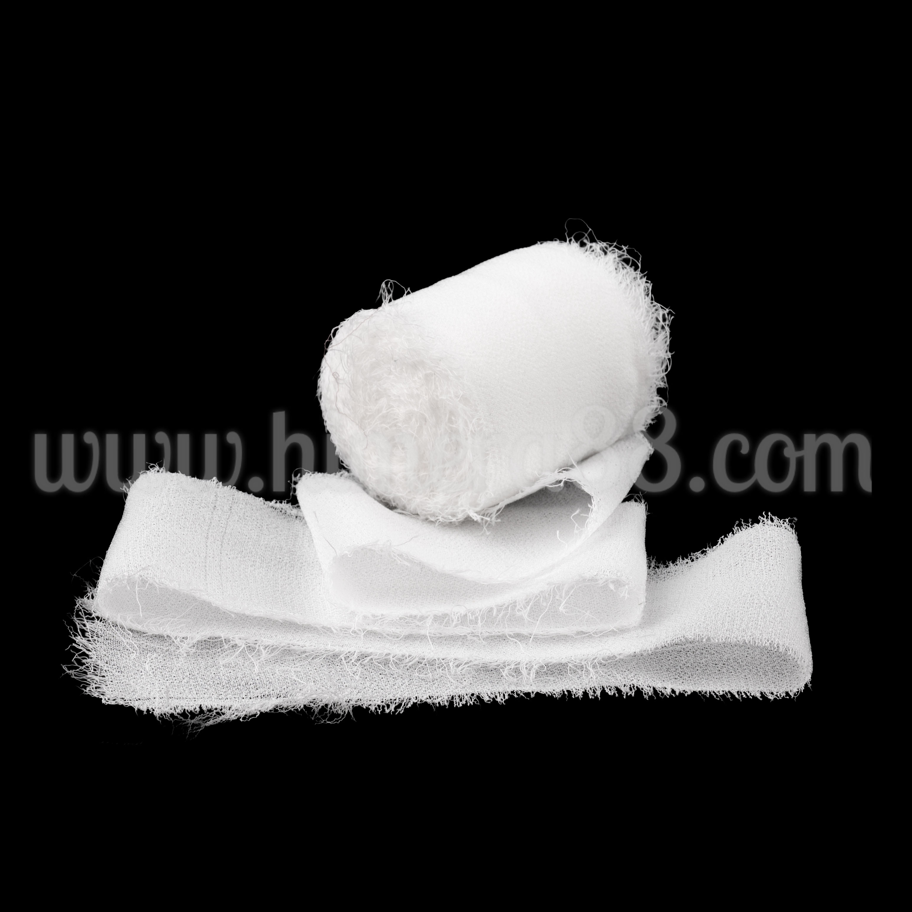 Копринена панделка 4см/5м White - изглед 1