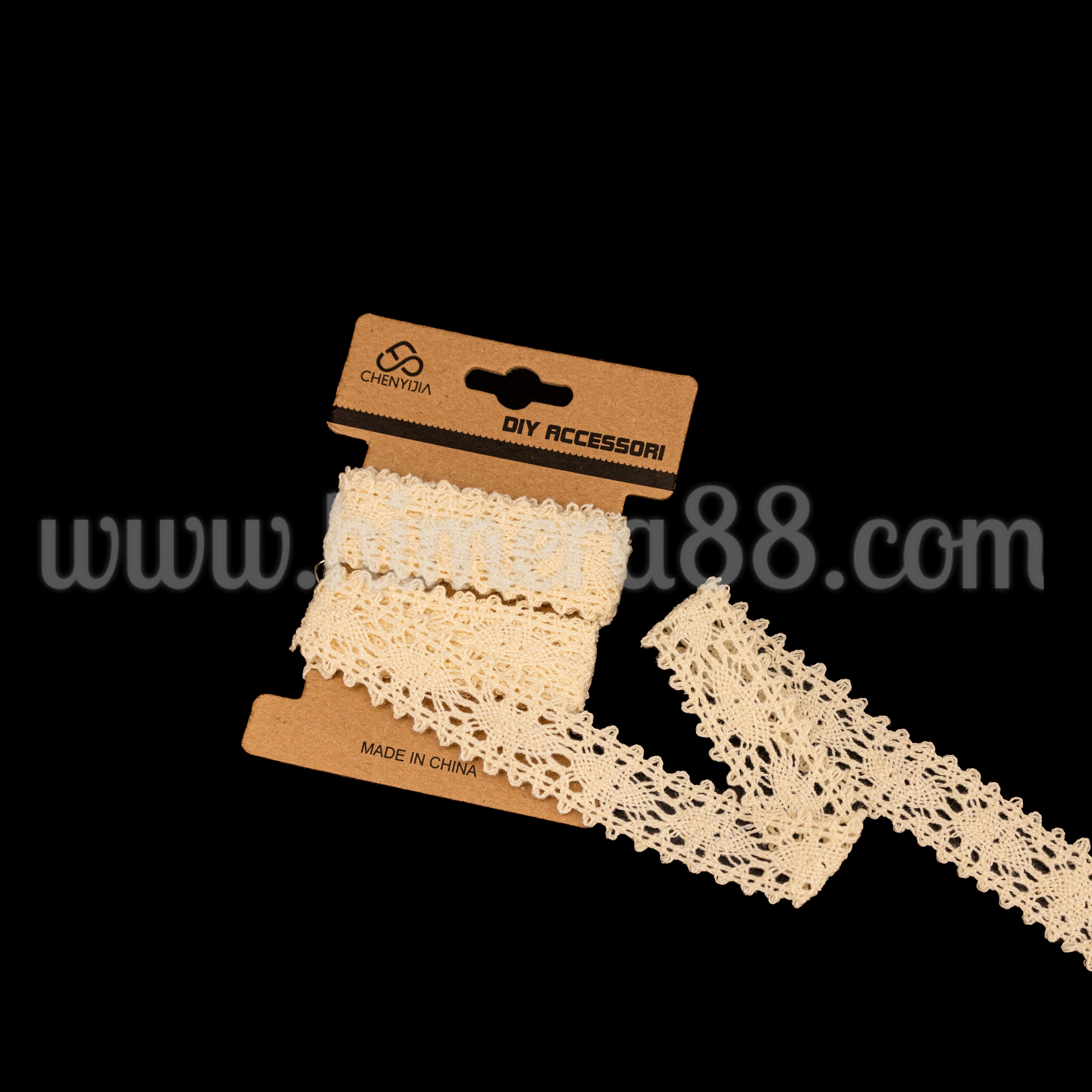 Памучна дантела 17cm/2y HI-27-189 Natural - изглед 1