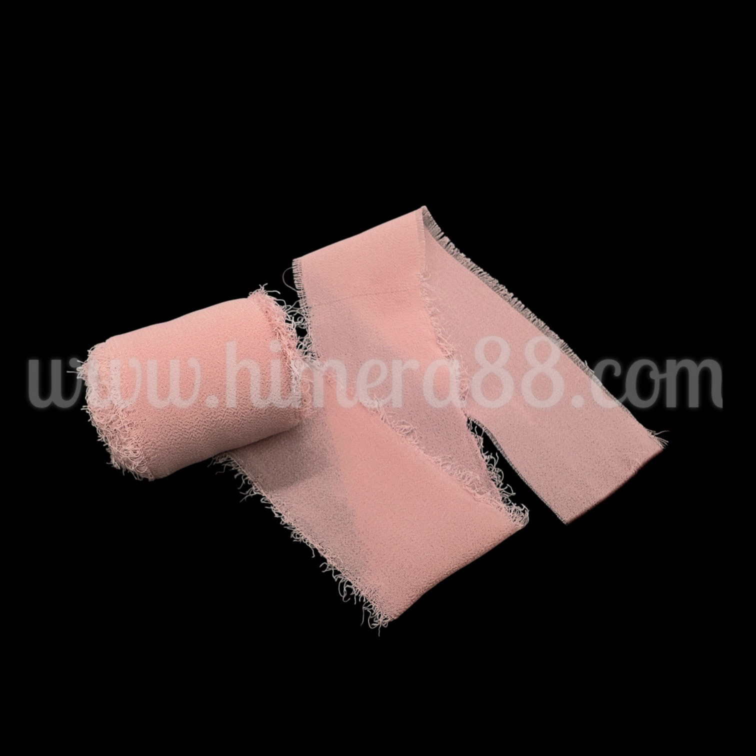 Копринена панделка 4см/5м Antique Pink - изглед 1
