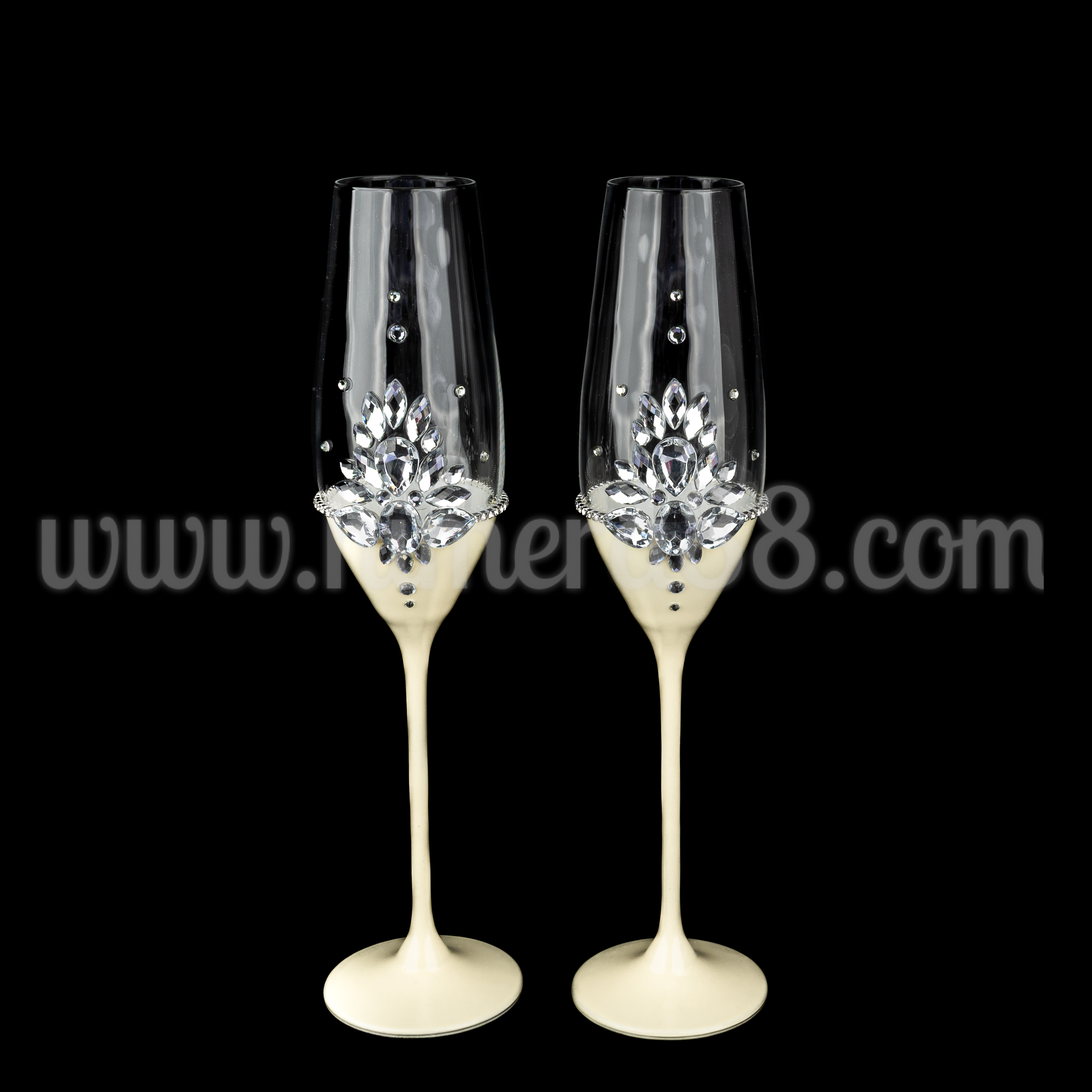 Ритуални чаши Gems №3 Ecru - изглед 1