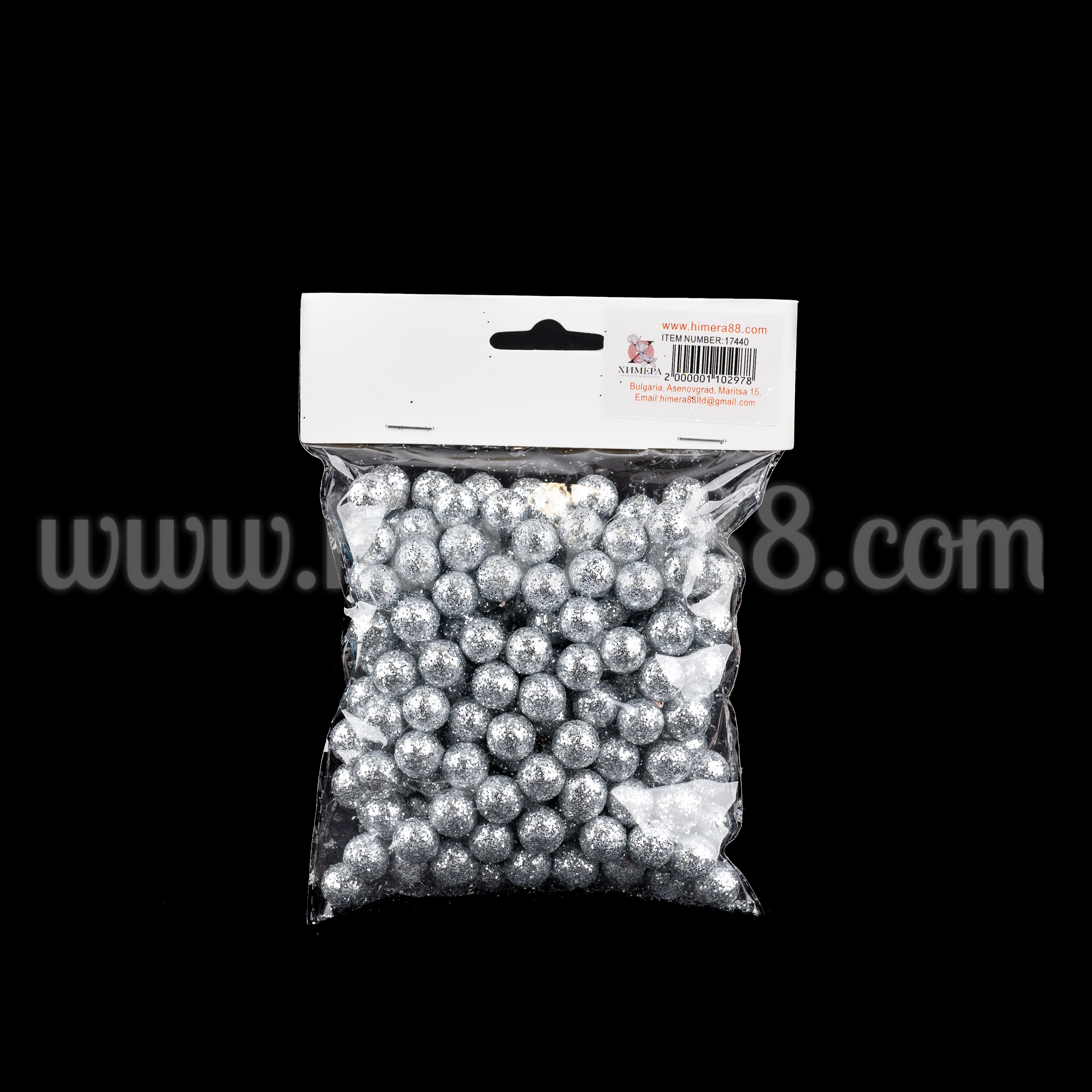 Брокатени топчета 8мм/10гр Silver - изглед 1