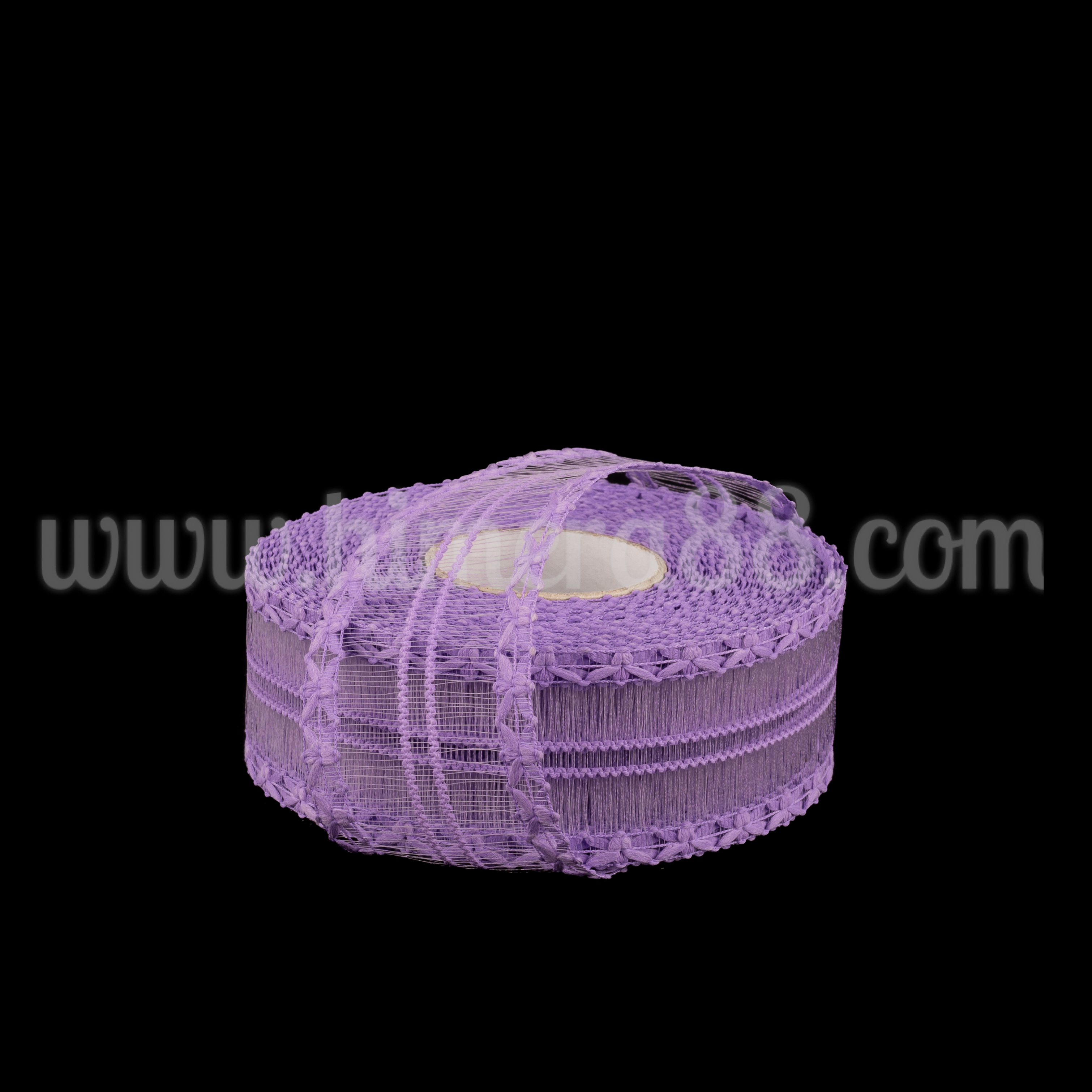 Тъкана панделка с корда 4СМ/10М Purple - изглед 1