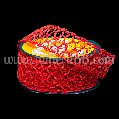 Ажурна тъкана панделка 4CM/10M