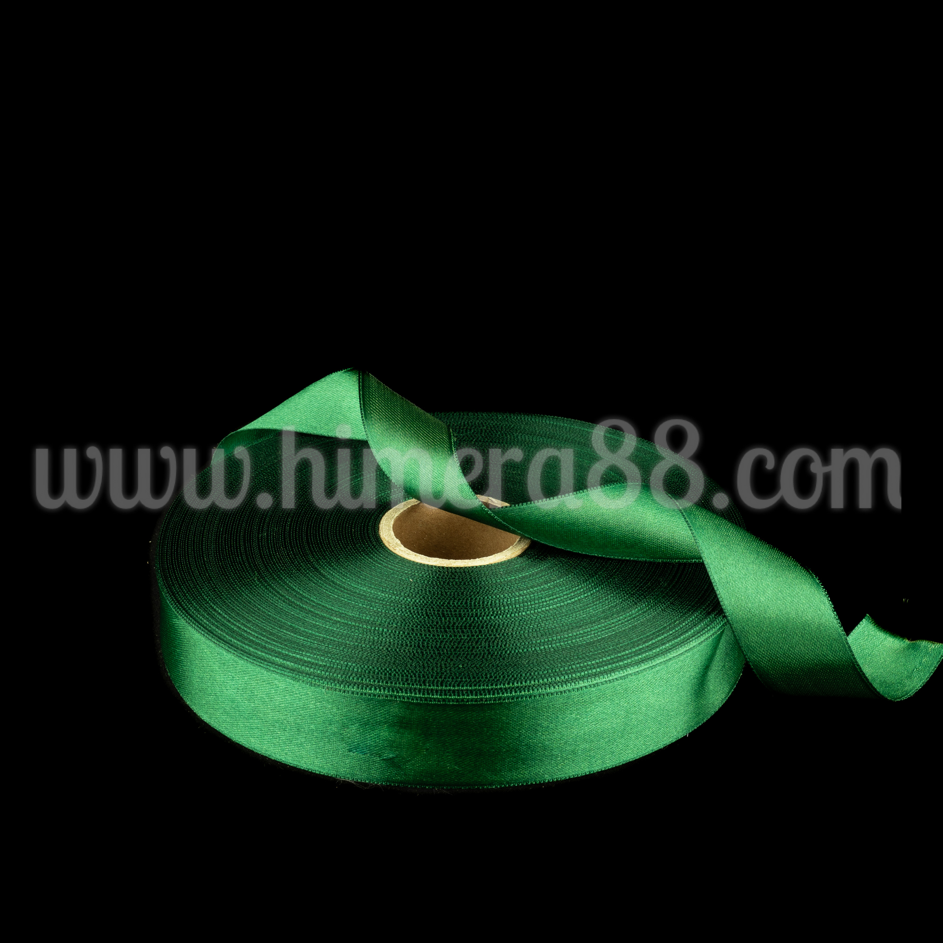 Сатен лента 3 cm / 100 m Dark Green - изглед 1