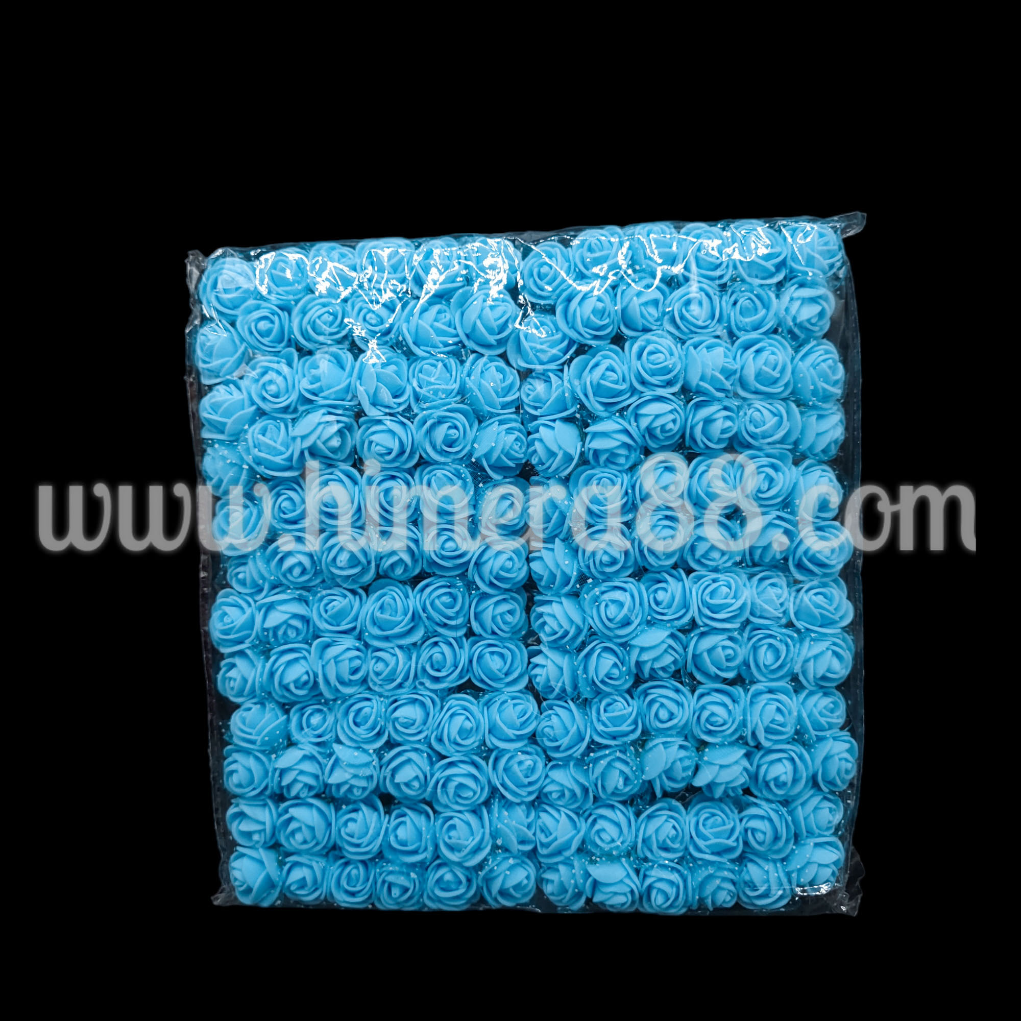 Рози фоам с тюл на тел 2СМ/144БР BLUE - изглед 1