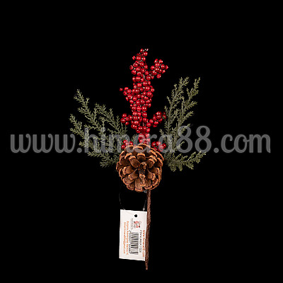 Коледна клонка Pinecone 20см