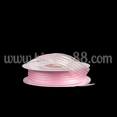 Органзена панделка райе 1.8см Baby Pink