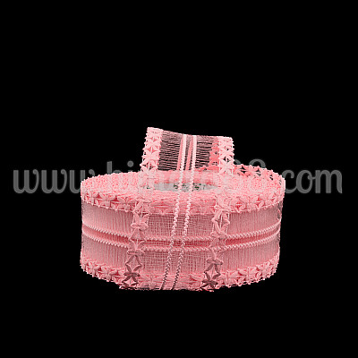 Тъкана панделка с корда 4СМ/10М Pink