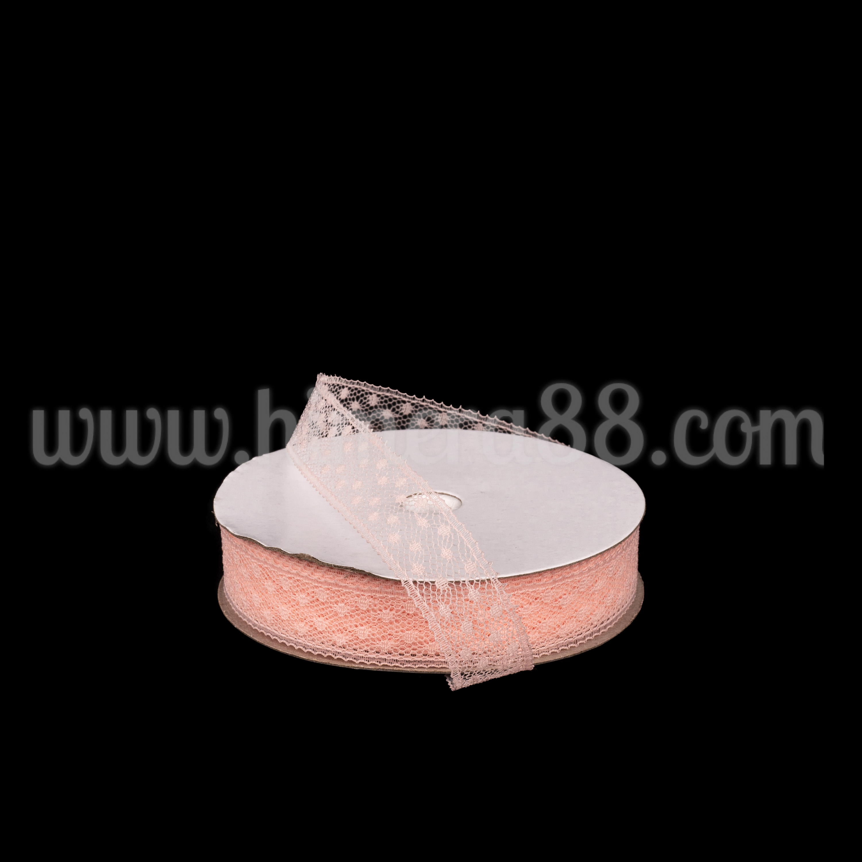 Декоративна дантела WAVE POINT 1,5см*20м Pink Peach - изглед 1