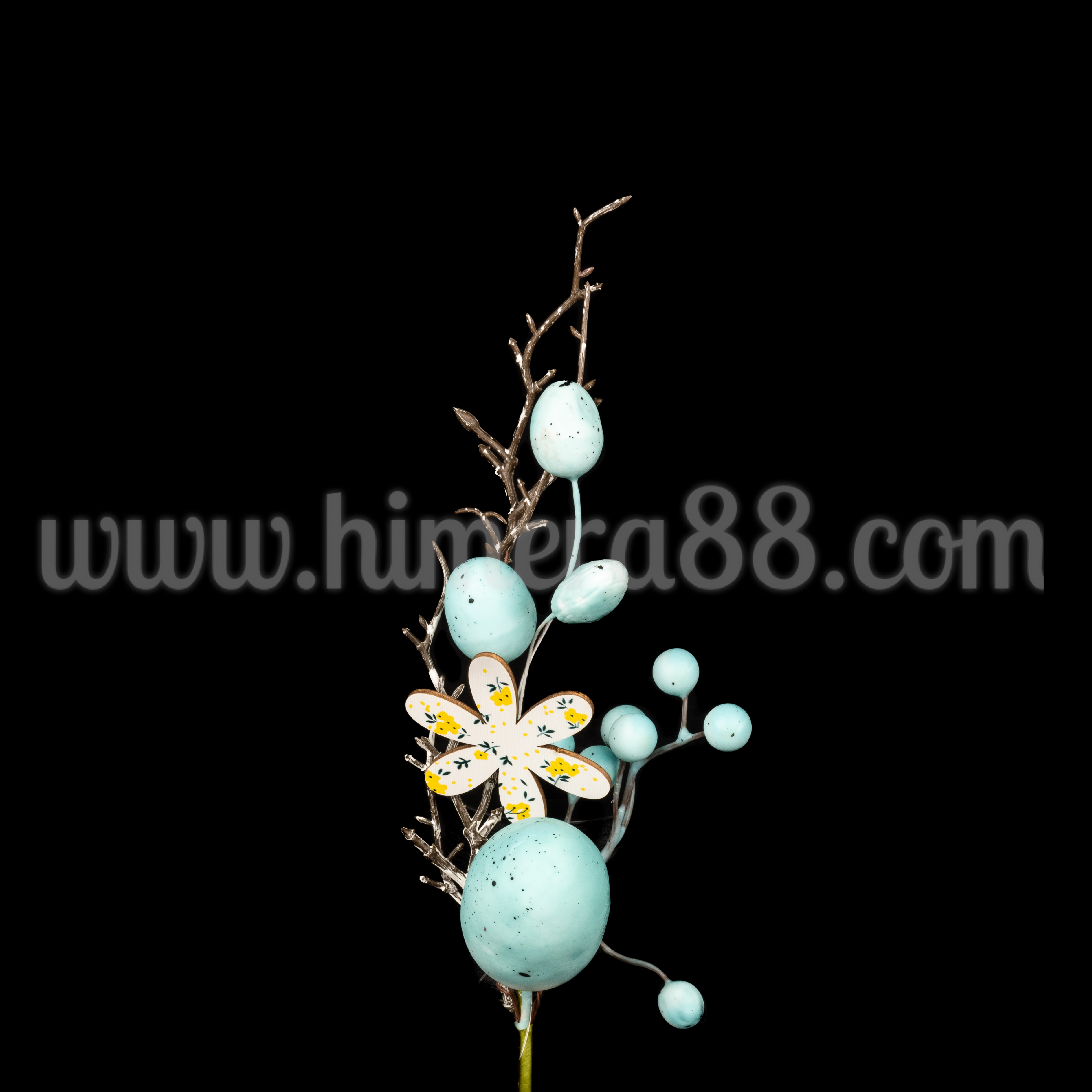 Великденска клонка Blue 35см - изглед 2