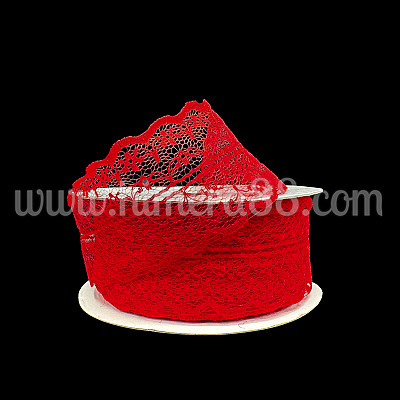 Цветна дантела 5CM/25Y Red